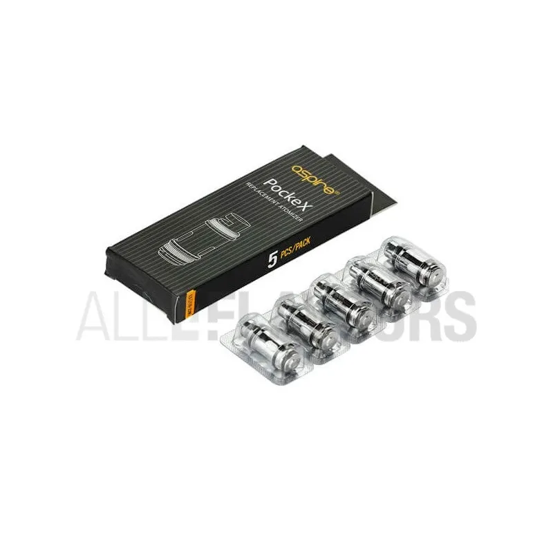 Resistencias comerciales Aspire PockeX compatible con kit de inicio Pockex Resistencias comerciales Aspire PockeX compatible con kit de inicio Pockex
