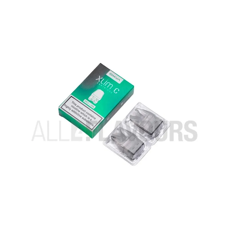 Cartuchos recambio para pod oxva Xlim C de 2 ml de capacidad y compatible con resistencias serie C Cartuchos recambio para pod oxva Xlim C de 2 ml de capacidad y compatible con resistencias serie C