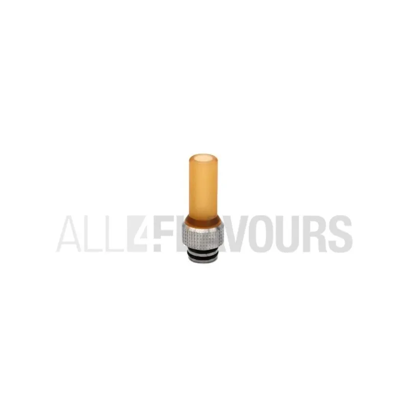 Drip tip 510 MTL D Silver Edition fabricado en Ultem y metal color silver Drip tip 510 MTL D Silver Edition fabricado en Ultem y metal color silver