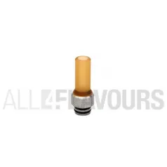 Drip tip 510 MTL D Silver Edition fabricado en Ultem y metal color silver