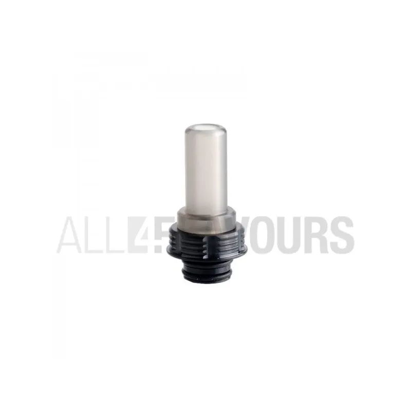 Drip Tip Long 510 - Translucent Black + Black Thunderhead Creations Drip Tip Long 510 - Translucent Black + Black Thunderhead Creations