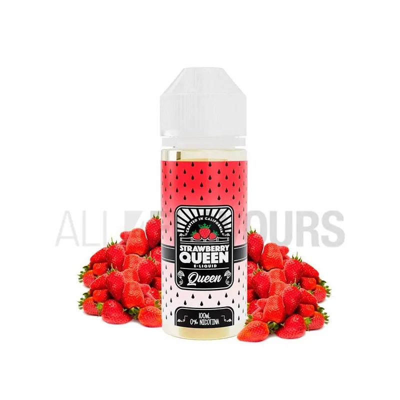 Líquido vaper sin nicotina Strawberry Queen 100 ml Strawberry Queen sabor a fresas frescas Líquido vaper sin nicotina Strawberry Queen 100 ml Strawberry Queen sabor a fresas frescas