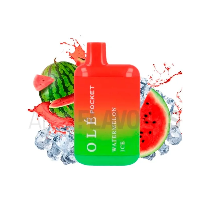 Pod desechable con nicotina sabor sandía Pod Desechable Watermelon Ice 20mg Olé Pocket Bud Vape Pod desechable con nicotina sabor sandía Pod Desechable Watermelon Ice 20mg Olé Pocket Bud Vape
