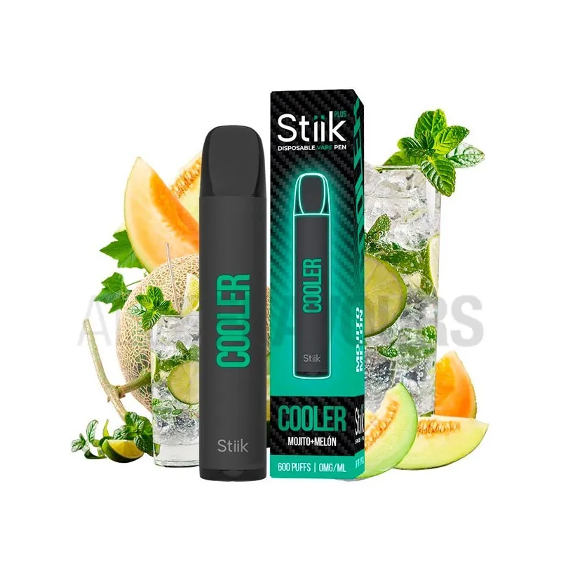 Pod desechable con nicotina sabor a mojito de melón Pod Desechable Cooler Stiik Plus Pod desechable con nicotina sabor a mojito de melón Pod Desechable Cooler Stiik Plus