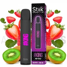 Pod desechable con nicotina sabor a fresas con kiwi Pod Desechable King Stiik Plus