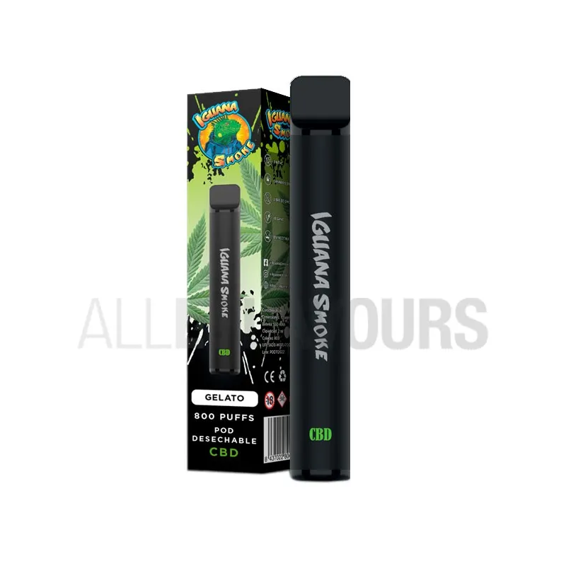 Pod desechable CBD Gelato Iguana Smokes con sabor dulce delicioso que te va a dejar con ganas de mas Pod desechable CBD Gelato Iguana Smokes con sabor dulce delicioso que te va a dejar con ganas de mas