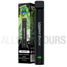 Pod desechable CBD Gelato Iguana Smokes con sabor dulce delicioso que te va a dejar con ganas de mas