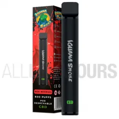Pod desechable CBD Red Berries Iguana Smokes con sabor a frutos rojos