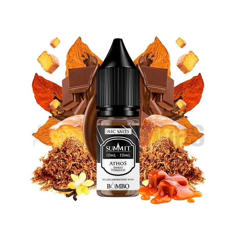 Líquido sales de nicotina Athos Tobacco 10 ml 10/20 MG Bombo sabor a tabaco dulce Líquido sales de nicotina Athos Tobacco 10 ml 10/20 MG Bombo sabor a tabaco dulce