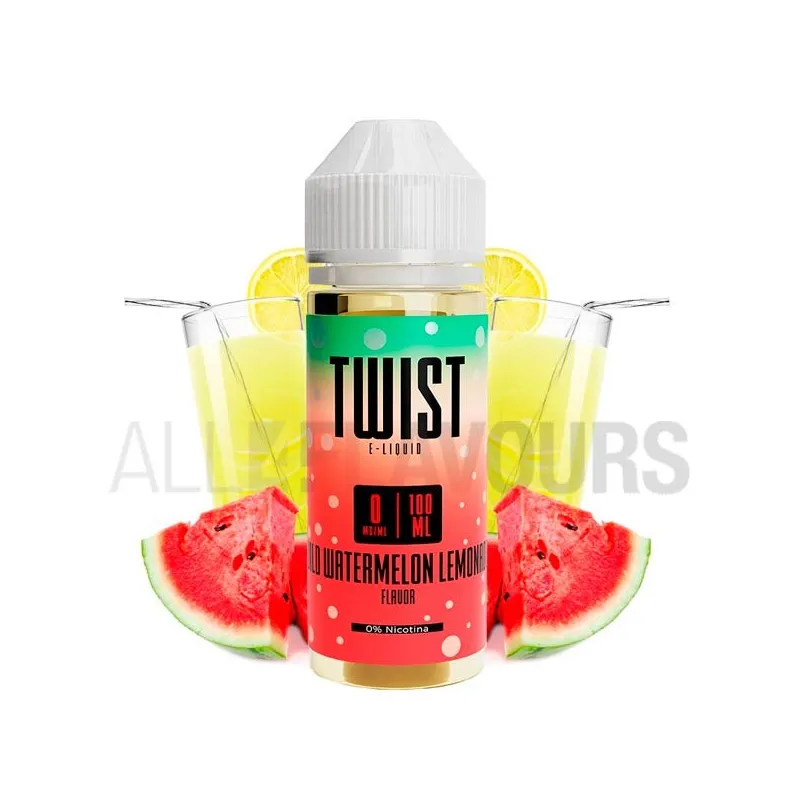 líquido de vapeo sin nicotina Wild Watermelon Lemonade 100ml Twist Eliquid con sabor a limonada con sandía líquido de vapeo sin nicotina Wild Watermelon Lemonade 100ml Twist Eliquid con sabor a limonada con sandía