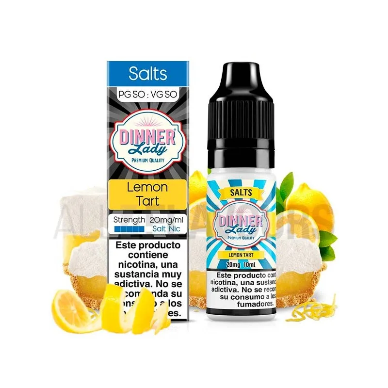 Sales nicotina Lemon tart Dinner Lady 10ml con sabor a tarta de limón Sales nicotina Lemon tart Dinner Lady 10ml con sabor a tarta de limón