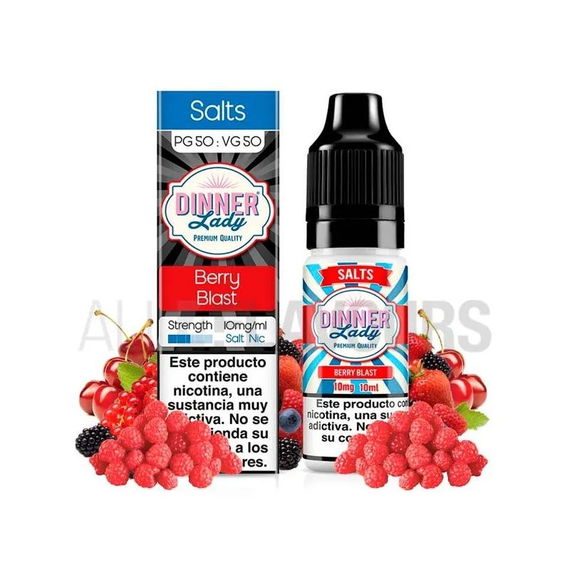 Sales nicotina Berry Blast Dinner lady con sabor a frutos del bosque con frambuesas Sales nicotina Berry Blast Dinner lady con sabor a frutos del bosque con frambuesas