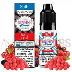 Sales nicotina Berry Blast Dinner lady con sabor a frutos del bosque con frambuesas