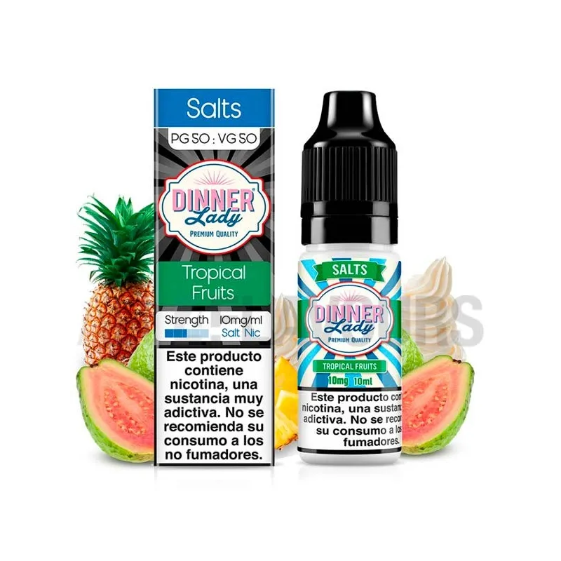 Sales nicotina Tropical fruits Dinner Lady con sabor a frutas tropicales con crema Sales nicotina Tropical fruits Dinner Lady con sabor a frutas tropicales con crema
