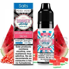 Sales de nicotina Watermelon Slices  dinner lady con sabor a sandía con final de caramelo