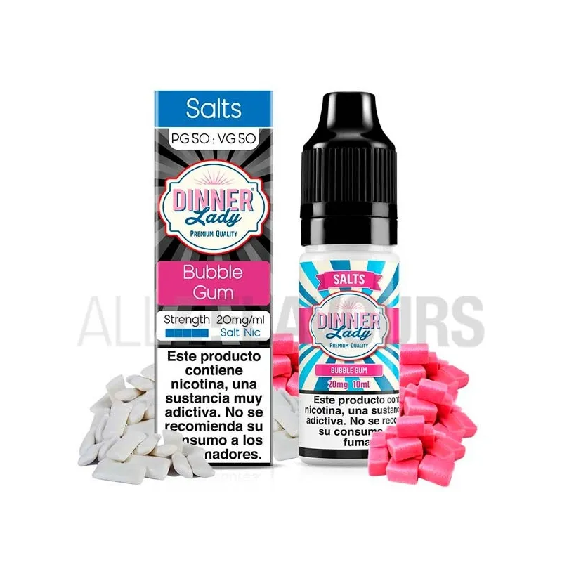 líquido sales nicotina Bubblegum 10 ml 10/20 mg Dinner Lady sabor a chicle líquido sales nicotina Bubblegum 10 ml 10/20 mg Dinner Lady sabor a chicle