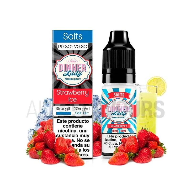 Sales nicotina Strawberry Ice Dinner Lady con sabor a fresas con frescor Sales nicotina Strawberry Ice Dinner Lady con sabor a fresas con frescor