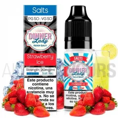 Sales nicotina Strawberry Ice Dinner Lady con sabor a fresas con frescor