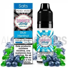 Sales de nicotina Blue Menthol 10 ml 10/20 MG Dinner Lady sabor cerezas gresella negra con frescor