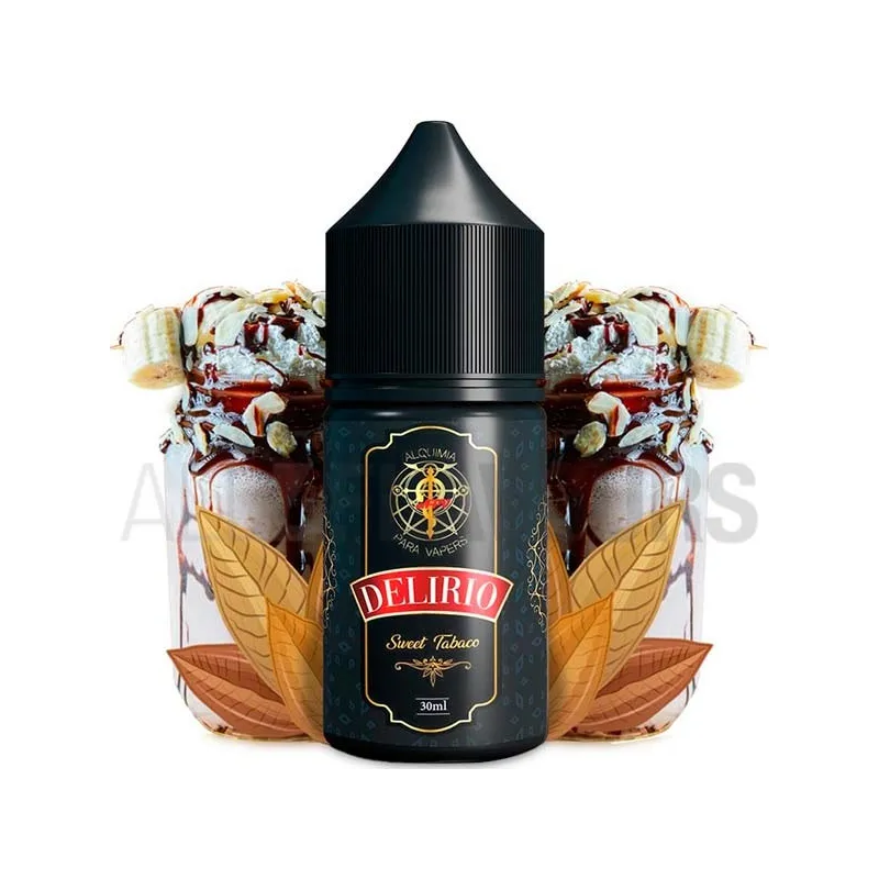 Concentrado vapeo Delirio 30ml Alquimia para Vapers sin nicotina sabor frutos secos, tabaco,coco y plátano Concentrado vapeo Delirio 30ml Alquimia para Vapers sin nicotina sabor frutos secos, tabaco,coco y plátano