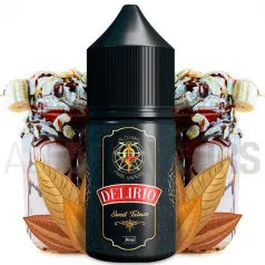 Concentrado vapeo Delirio 30ml  Alquimia para Vapers sin nicotina sabor frutos secos, tabaco,coco y plátano