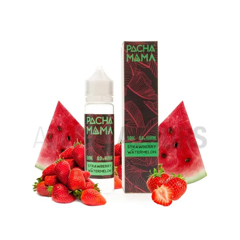 Líquido vaper sin nicotina Strawberry Watermelon 50 ml Pachamama con sabor a sandía con fresas Líquido vaper sin nicotina Strawberry Watermelon 50 ml Pachamama con sabor a sandía con fresas