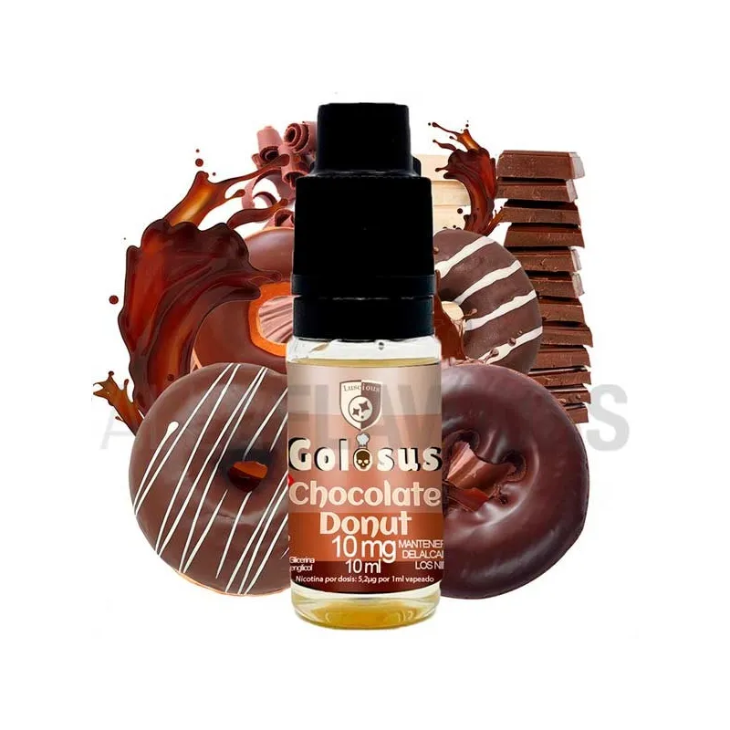 Sales de nicotina Chocolate Glazed Donut 10 ml 10/20 MG Golosus sabor dulce de chocolate Sales de nicotina Chocolate Glazed Donut 10 ml 10/20 MG Golosus sabor dulce de chocolate
