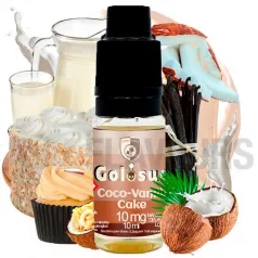 Sales de nicotina Coco Vanilla Cake 10 ml 10/20 MG Golosus sabor a tarta de coco con vainilla