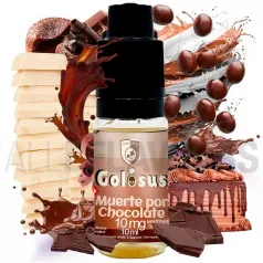 Sales de nicotina Muerte Por Chocolate 10 ml 10/20 MG Golosus sabor a pastel de chocolate blanco