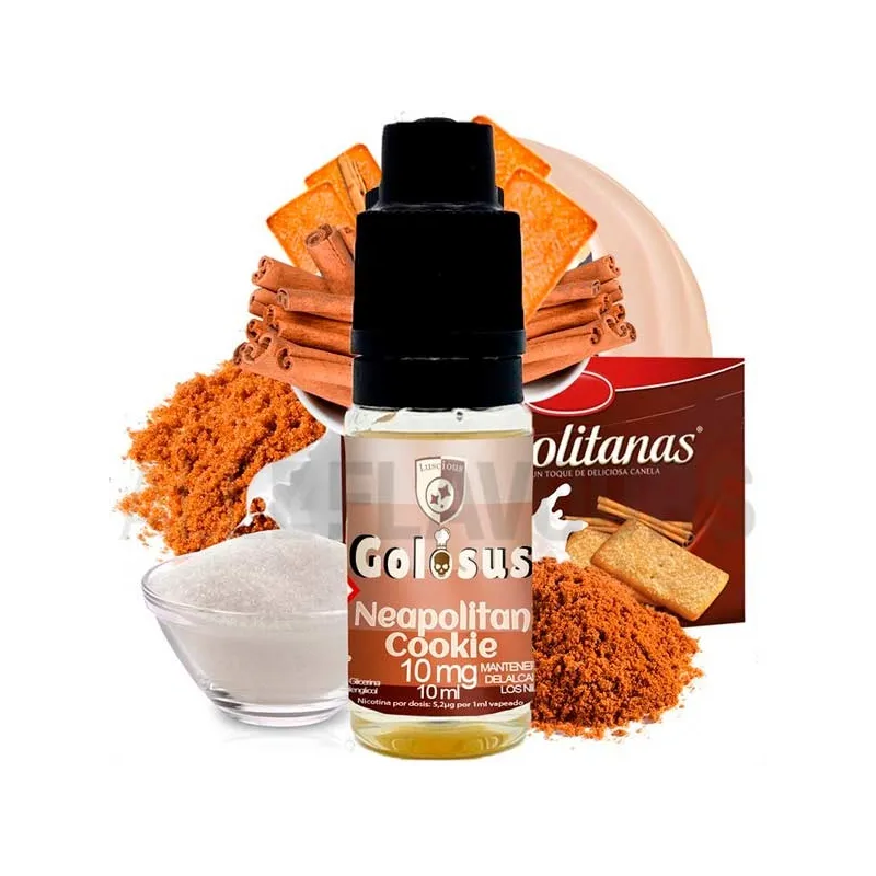 Sales de nicotina Neapolitan Cookie 10 ml 10/20 MG Golosus sabor a galletas napolitanas Sales de nicotina Neapolitan Cookie 10 ml 10/20 MG Golosus sabor a galletas napolitanas