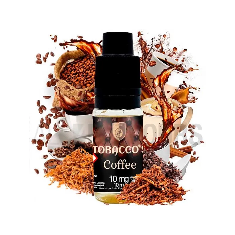 Sales de nicotina Tobacco Coffee 10 ml 10/20 MG Tobacco´s sabor a tabaco dulce con café Sales de nicotina Tobacco Coffee 10 ml 10/20 MG Tobacco´s sabor a tabaco dulce con café