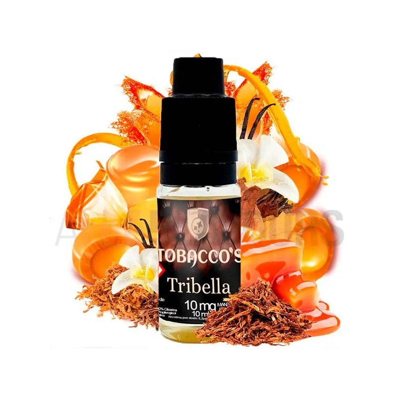 Sales de nicotina Tribella 10 ml 10/20 MG Tobacco´s sabor a tabaco dulce con caramelo y frutos secos Sales de nicotina Tribella 10 ml 10/20 MG Tobacco´s sabor a tabaco dulce con caramelo y frutos secos