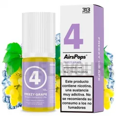 Sales de nicotinaNo.4 Freezy Grape 11 Toba 10ml 10/20 MG 313 By Airscream sabor a uvas frescas