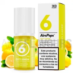Sales de nicotina No6 Zesty Lemon 11 Toba 10ml 10/20 MG 313 By Airscream sabor limón cítrico