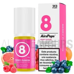 Sales de nicotina No8 Berry Fusion 11 Toba 10ml 19 MG 313 By Airscream sabor frutos del bosque y cítricos