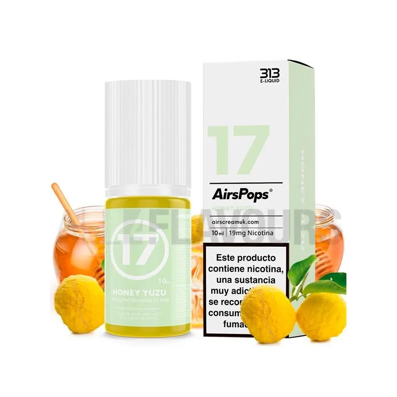 Sales de nicotina No17 Honey Yuzu 11 Toba 10ml 19 MG 313 By Airscream sabor a yuzu con miel Sales de nicotina No17 Honey Yuzu 11 Toba 10ml 19 MG 313 By Airscream sabor a yuzu con miel