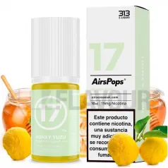 Sales de nicotina No17 Honey Yuzu 11 Toba 10ml 19 MG 313 By Airscream sabor a yuzu con miel