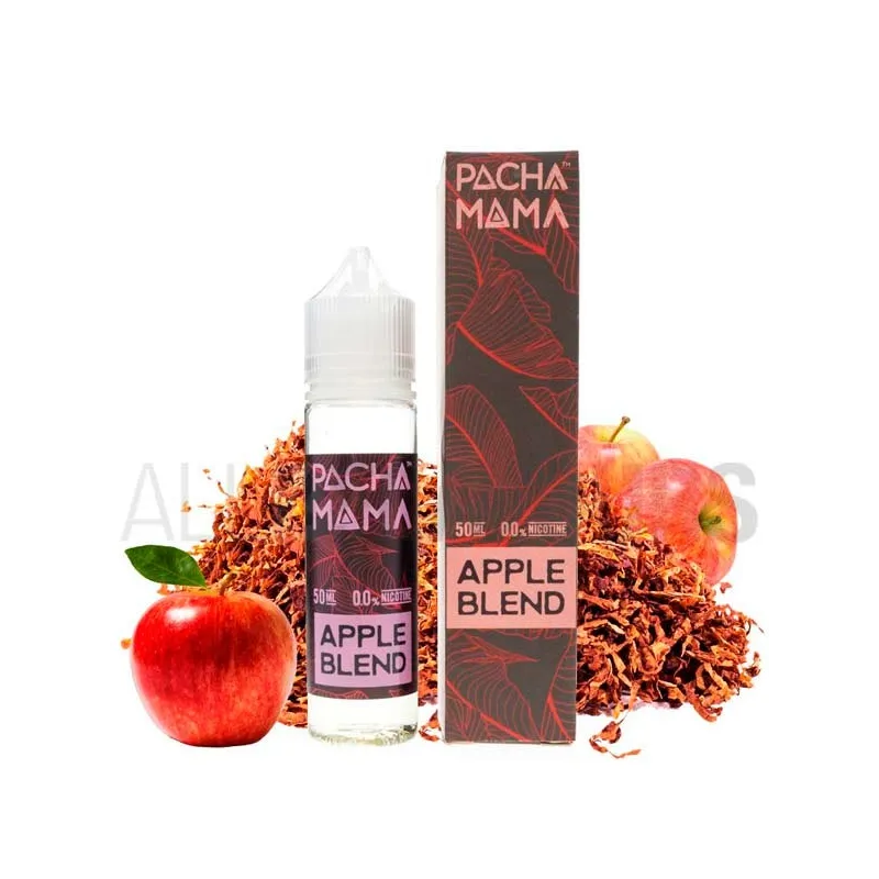 Líquido vaper sin nicotina Apple Blend 50 ml Pachamama sabor tabaco con manzana Líquido vaper sin nicotina Apple Blend 50 ml Pachamama sabor tabaco con manzana