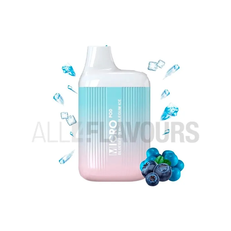 Pod desechable con nicotina sabor frutal Pod desechable Blueberry Bubblegum MIcro Pod Pod desechable con nicotina sabor frutal Pod desechable Blueberry Bubblegum MIcro Pod