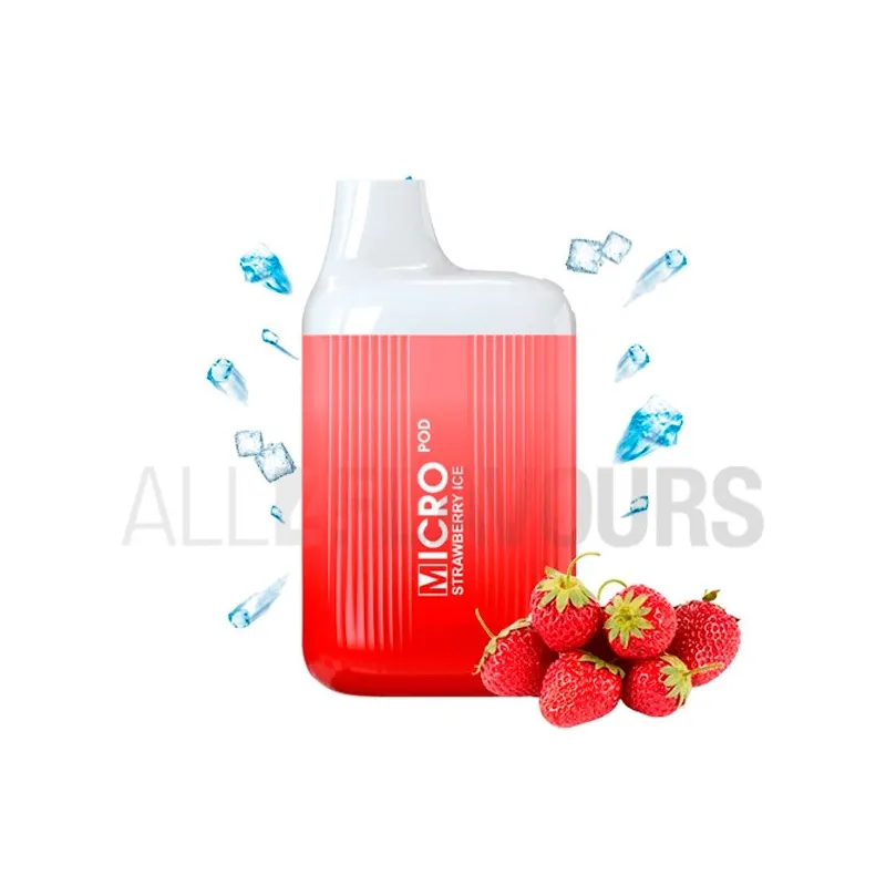 Pod desechable con nicotina sabor frutal Pod desechable Strawberry Ice Micro Pod Pod desechable con nicotina sabor frutal Pod desechable Strawberry Ice Micro Pod