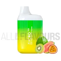 Pod desechable con nicotina sabor a frutas tropicales Pod desechable Kiwi Passion fruit Guava Micro Pod