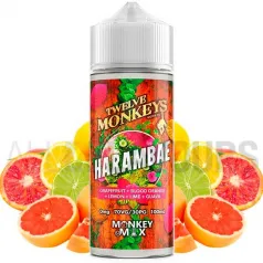 Líquido vaper sin nicotina Harambae 100 ml Twelve Monkeys sabor frutas cítricas