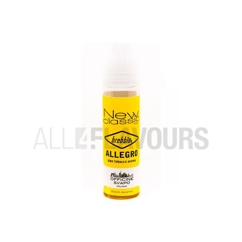 Extracto orgánico tabaco sin nicotina Allegro 20 ml Officine Svapo Extracto orgánico tabaco sin nicotina Allegro 20 ml Officine Svapo