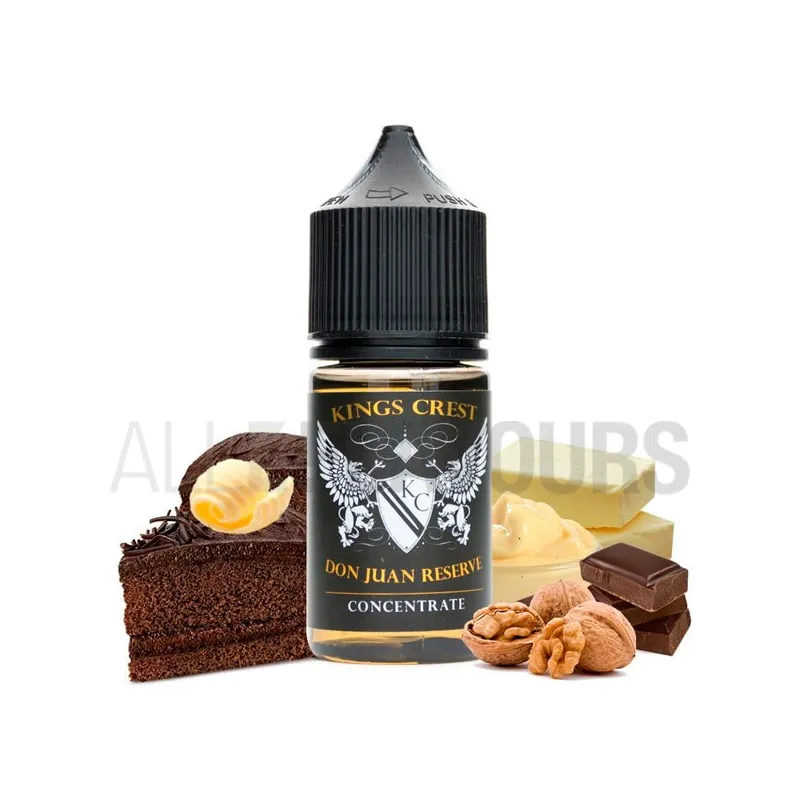 Aroma vapeo 30 ml don juan reserve solo 7,90 euros de la marca americana Kings Crest Aroma vapeo 30 ml don juan reserve solo 7,90 euros de la marca americana Kings Crest