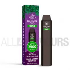 Pod Desechable CBD Grape Berry Menthol V2500 Darwin