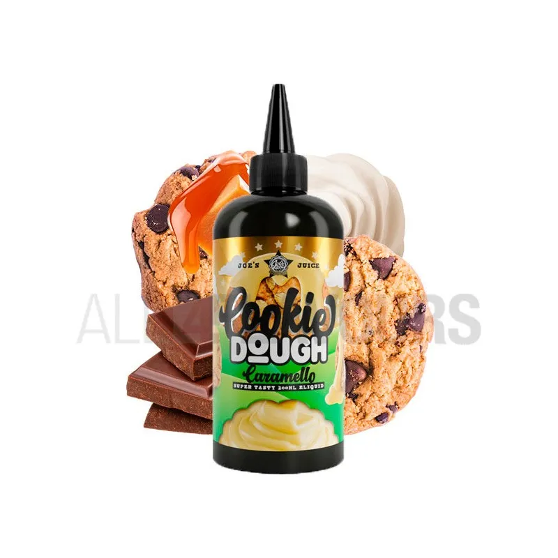 líquido vaper Cookie Dough Caramello 200 ml Joe´s Juice sin nicotina sabor galleta con chocolate y caramelo líquido vaper Cookie Dough Caramello 200 ml Joe´s Juice sin nicotina sabor galleta con chocolate y caramelo