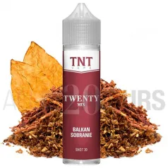 Extracto orgánico tabaco sin nicotina SBalkan Sobranie Twenty 20 ml Tnt-Vape sabor a tabaco