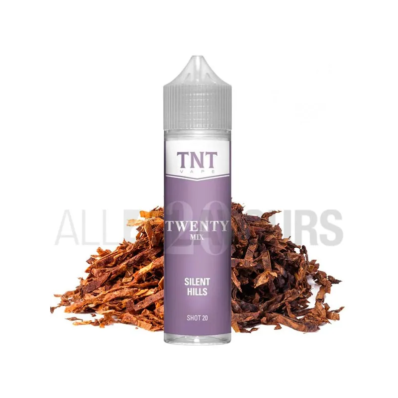 Extracto orgánico tabaco sin nicotina Silent HIlls Twenty 20 ml Tnt-Vape sabor a tabaco Extracto orgánico tabaco sin nicotina Silent HIlls Twenty 20 ml Tnt-Vape sabor a tabaco