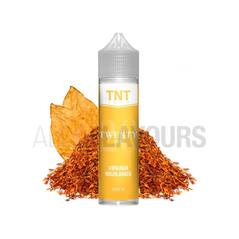 Extracto orgánico tabaco sin nicotina Virginia Highlands Twenty 20 ml Tnt-Vapesabor a tabaco rubio Extracto orgánico tabaco sin nicotina Virginia Highlands Twenty 20 ml Tnt-Vapesabor a tabaco rubio