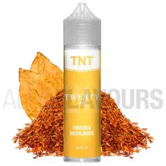 Extracto orgánico tabaco sin nicotina Virginia Highlands Twenty 20 ml Tnt-Vapesabor a tabaco rubio